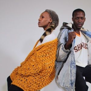 Leslie St. Knitted Mustard Sweater